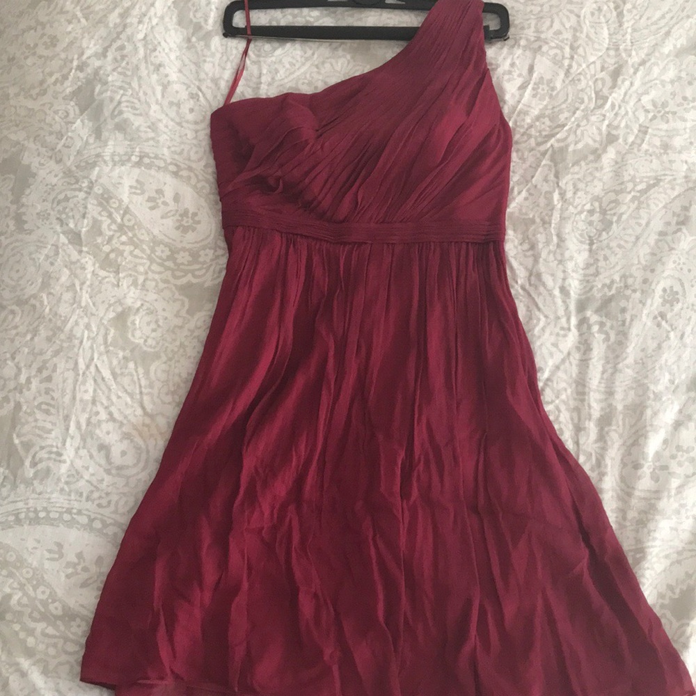 Jcrew one shoulder semi formal dress
